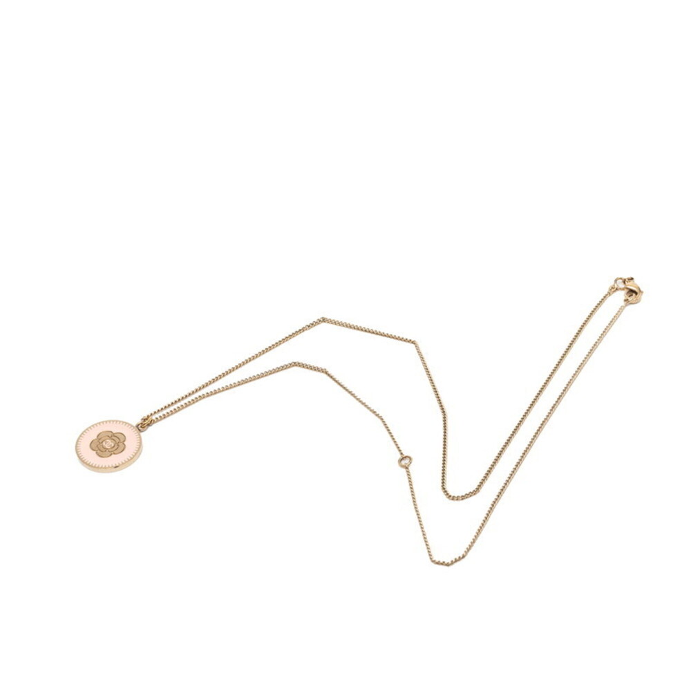 CHANEL Vintage Pink Logo Necklace - Picture 4 of 5